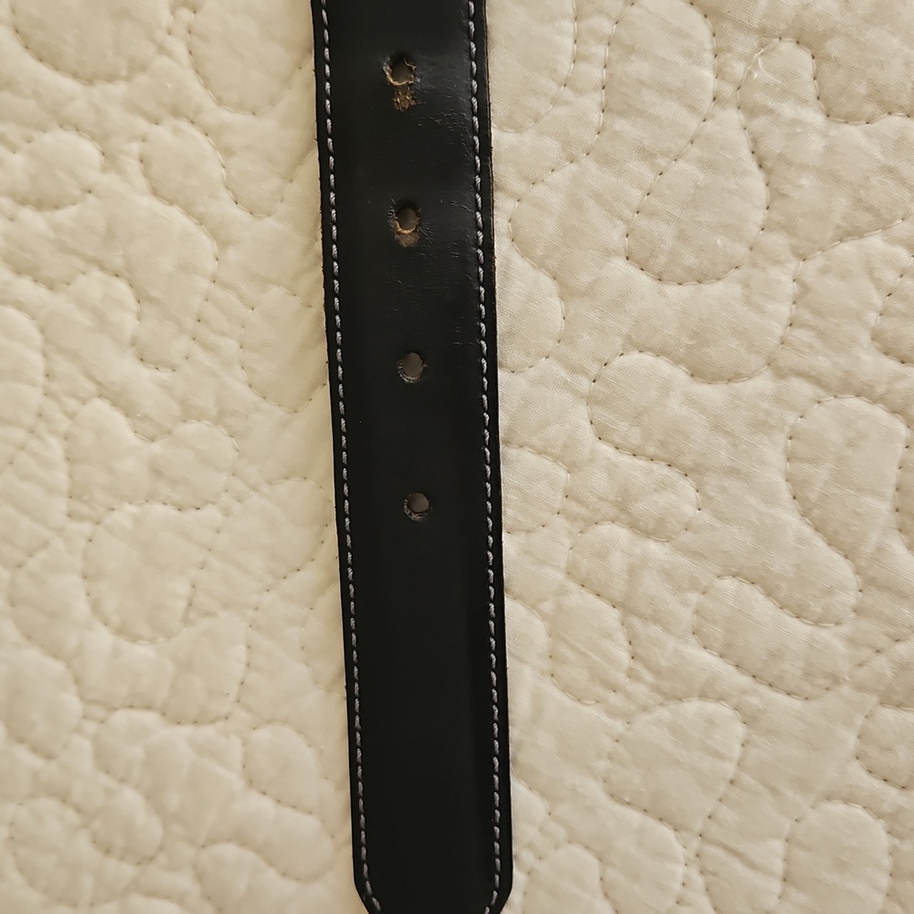 π₯HPπ₯Columbia Men's Vintage Black Leather Belt Size 36 - Picture 4 of 10
